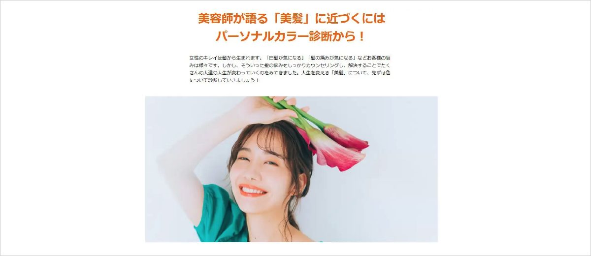 ヘアカラーズ『あなたに似合う髪色は？ パーソナルカラー診断』